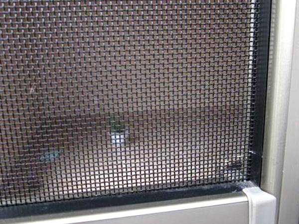 Black powder coated aluminum mesh used for window insect screen