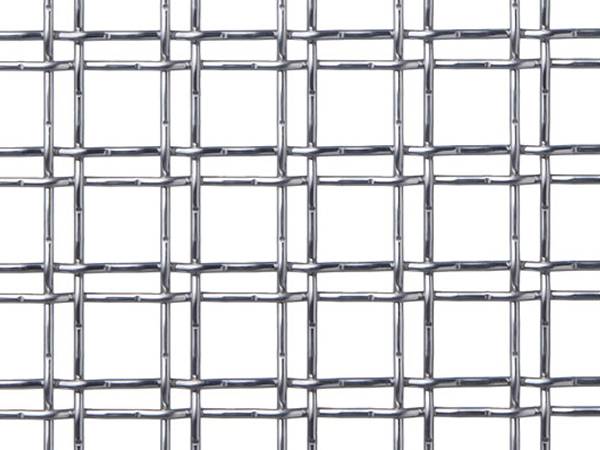 Aluminum double woven wire grill mesh with square pattern